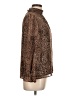 1.State Animal Print Brown Long Sleeve Blouse Size L - photo 4