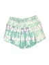 John Elliott 100% Polyester Tie-dye Green Shorts Size XS (0) - photo 2