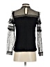 Express 100% Nylon Black Long Sleeve Top Size S - photo 2