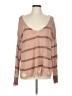 Daytrip 100% Acrylic Stripes Tan Pullover Sweater Size L - photo 1