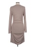 Express Solid Gray Casual Dress Size L - photo 2