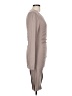 Express Solid Gray Casual Dress Size L - photo 4