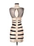 BCBGMAXAZRIA 100% Polyester Stripes Tan Cocktail Dress Size 0 - photo 2