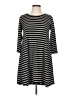 Ginger G. Stripes Black Casual Dress Size L - photo 1