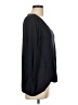 Club Monaco Black Blue Long Sleeve Top Size L - photo 4