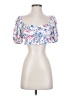For Love Bell White Short Sleeve Blouse Size S - photo 1