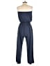 Zesica Solid Blue Jumpsuit Size M - photo 2