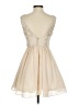 Masquerade 100% Polyester Ivory Cocktail Dress Size 3 - photo 2