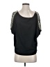 Caribbean Queen Black Short Sleeve Top Size S - photo 1