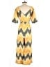 The Odells Chevron-herringbone Yellow Jumpsuit Size M - photo 2
