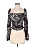 Open Edit 100% Polyester Black Long Sleeve Top Size XS - photo 1