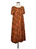 Lularoe Print Orange Casual Dress Size S - photo 1