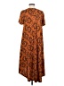 Lularoe Print Orange Casual Dress Size S - photo 2
