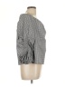 Guest Editor Plaid Gray 3/4 Sleeve Blouse Size L - photo 4