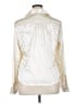 George Metallic Ivory Long Sleeve Blouse Size XL - photo 2