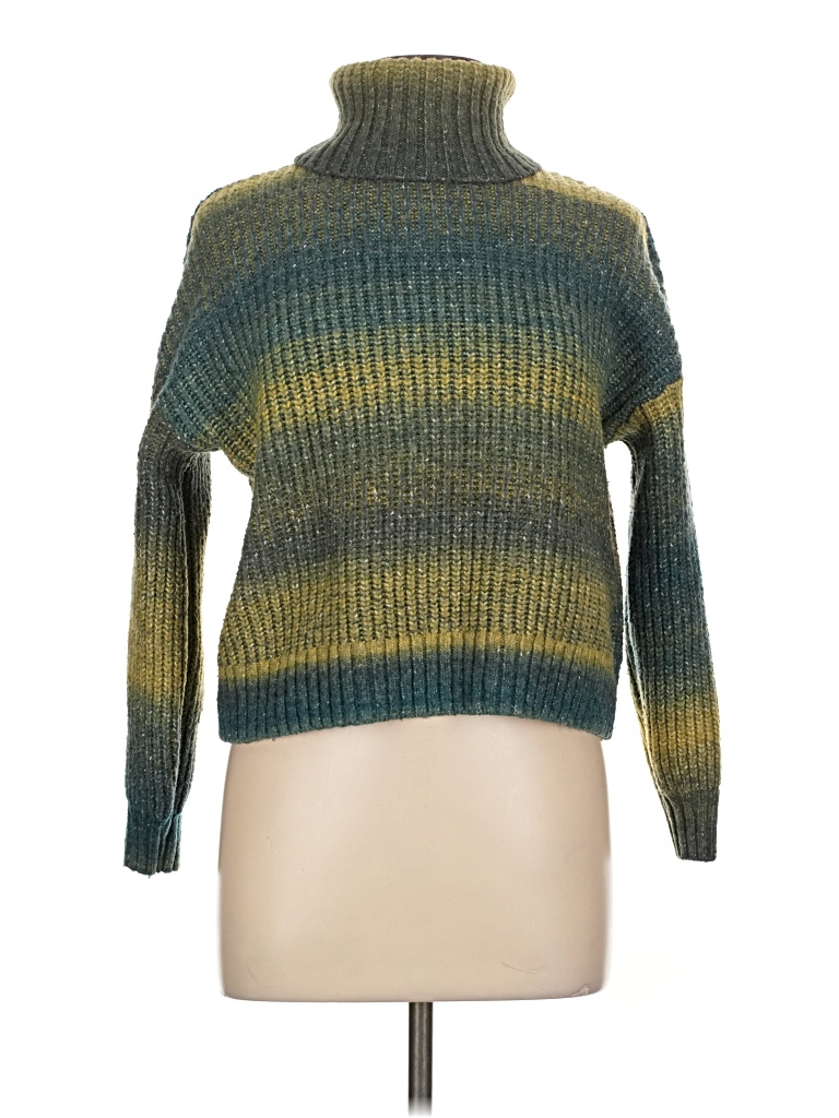 Pre-owned Old Navy Turtleneck Sweater In Green