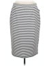 Halogen Stripes White Casual Skirt Size 10 - photo 1