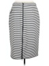 Halogen Stripes White Casual Skirt Size 10 - photo 2