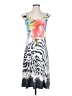 Assorted Brands Print Gray Casual Dress Size S - photo 1