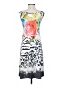 Assorted Brands Print Gray Casual Dress Size S - photo 2