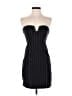 Zara 100% Polyester Stripes Black Cocktail Dress Size S - photo 1
