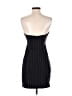 Zara 100% Polyester Stripes Black Cocktail Dress Size S - photo 2