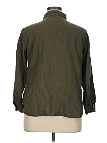 Christopher & Banks 3/4 Sleeve Button-Down Shirt (view 2)