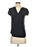 Babaton 100% Silk Black Short Sleeve Silk Top Size XS - photo 1