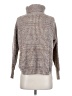 Shein 100% Polyester Tweed Brown Tan Turtleneck Sweater Size M - photo 1