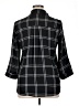 Byer California 100% Polyester Plaid Black 3/4 Sleeve Blouse Size XL - photo 2