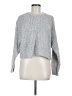 American Eagle Outfitters Metallic Gray Pullover Sweater Size M - photo 1