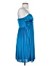 Morgan & Co. 100% Polyester Solid Blue Cocktail Dress Size XS - photo 4