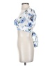 Shein Blue Short Sleeve Blouse Size 4 - photo 5
