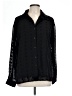 Unbranded 100% Polyester Black Long Sleeve Blouse Size L - photo 1