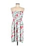 IMAN 100% Polyester Tropical White Casual Dress Size L - photo 1