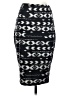 Maurices Graphic Black Casual Skirt Size XS - photo 2
