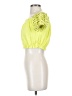 Marabou Yellow Short Sleeve Blouse Size S - photo 5