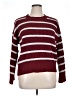 Sanctuary 100% Polyester Stripes Burgundy Pullover Sweater Size XL - photo 1