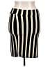 Rainbow Stripes Yellow Black Casual Skirt Size XL - photo 1
