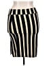 Rainbow Stripes Yellow Black Casual Skirt Size XL - photo 2