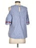Blue Rain 100% Cotton Blue 3/4 Sleeve Blouse Size S - photo 2