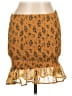 Almost Famous 100% Polyester Animal Print Gold Casual Skirt Size L - photo 1