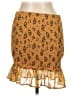 Almost Famous 100% Polyester Animal Print Gold Casual Skirt Size L - photo 2