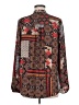 Daniel Rainn 100% Polyester Paisley Brown Long Sleeve Blouse Size M - photo 2