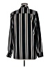 Acevog Stripes Black Long Sleeve Blouse Size M - photo 2