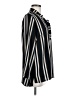 Acevog Stripes Black Long Sleeve Blouse Size M - photo 4