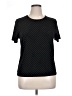 Jaclyn Smith Polka Dots Black Short Sleeve T-Shirt Size XL - photo 1