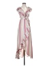 Leith 100% Polyester Stripes Pink Casual Dress Size XXS - photo 1