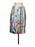 Nanette Lepore Graphic Gray Formal Skirt Size 10 - photo 1