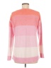 T by Talbots 100% Cotton Color Block Pink Pullover Sweater Size M - photo 2